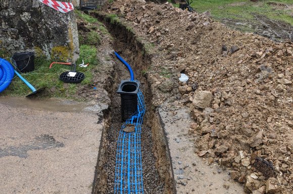 Raccordement d'eau potable pour cette maison